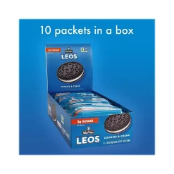 Cookies<Rip Van Leos Cookies & Cream Sandwich Cookies, 1.69 oz., 10 Packs/Box (0009)
