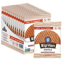 Cookies<Rip Van Wafels Snickerdoodle Stroopwafels, 1.16 oz., 12 Packs/Box, 12/Box (RVW00377)
