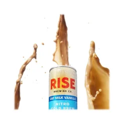 Coffee<RISE Brewing Co. Oat Milk Vanilla Nitro Cold Brew Coffee, 7 oz., 12/Carton (FG-SS-014-007-012)