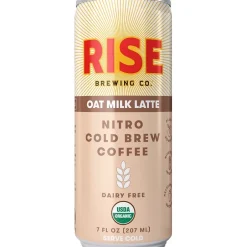 Coffee<RISE Brewing Co. Oat Milk Latte Nitro Cold Brew Coffee, 7 oz., 12/Carton (FG-SS-005-007-012)