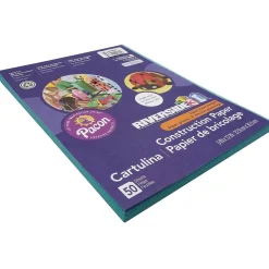 Discount 3D 9" x 12" Construction Paper, Blue-Green, 50 Sheets (P103602) Construction Paper