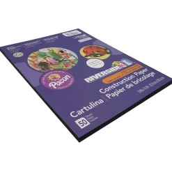 Clearance 3D 9" x 12" Construction Paper, Black, 50 Sheets (P103607) Construction Paper