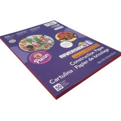 Sale 3D 9" x 12" Construction Paper, Holiday Red, 50 Sheets (P103442) Construction Paper