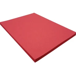 Discount 3D 9" x 12" Construction Paper, Red, 50 Sheets (P103590) Construction Paper