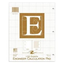 Roaring Spring Paper Products Roaring Spring Engineer Calculation 1-Subject Computation Notebooks, 8.5" x 11", Graph Ruled, 100 Sheets, Manila (95182) Discount