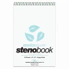 Roaring Spring Paper Products Roaring Spring Enviroshades Steno Notebook, 6" x 9", 80 Sheets/Pad, Gregg Ruled, Recycled Blue Paper, 4 Books/Pk (12284) Sale