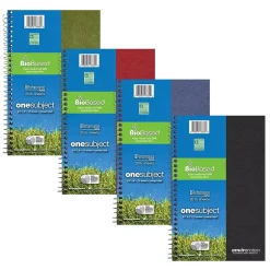 Roaring Spring Paper Products BioBased 1-Subject Notebooks, 6" x 9.5", College Ruled, 70 Sheets, Each (13360) Online