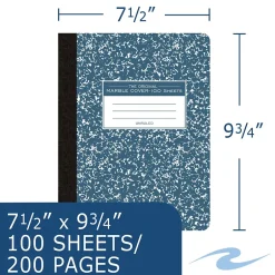 Roaring Spring Paper Products Composition Notebooks, 9.75" x 7.5", 100 Sheets, Blue (77261) Online