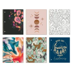 Roaring Spring Paper Products Studio Series 1-Subject Notebooks, 9" x 11", College Ruled, 70 Sheets (11323) Outlet