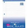 Roaring Spring Paper Products Wide Ruled Filler Paper, 8" x 10.5", 3-Hole Punched, 100 Sheets/Pack (20010) Sale