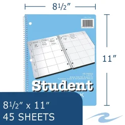 Roaring Spring Paper Products 8.5" x 11" Academic Year Weekly Planner, Light Blue (12145) Discount