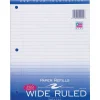 Roaring Spring Paper Products Wide Ruled Filler Paper, 8" x 10.5", 3-Hole Punched, 200 Sheets/Pack (20020) Discount