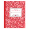 Roaring Spring Paper Products 1-Subject Composition Notebooks, 7.75" x 9.75", Wide Ruled, 50 Sheets, Red (ROA77922) Clearance