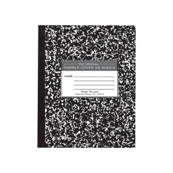 Roaring Spring Paper Products Composition Notebooks, 7" x 8.5", Wide Ruled, 36 Sheets, Black (77332) Hot