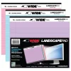 Roaring Spring Paper Products Roaring Spring WIDE Landscape Notepad, College Ruled, 11" x 9.5", Assorted Colors, 40 Sheets, 3/Pack (74535) Hot