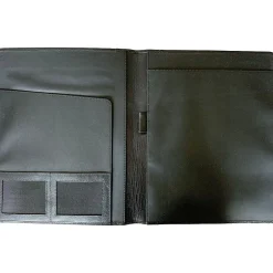 Rogue Wallet Leather Portfolio Case, Black (black no zipper)