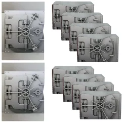 Rogue Wallet WalletGuard RFID Paper Travel Wallet, Silver Vault, 10/Pack (WALRFIDPKGSLVRV)