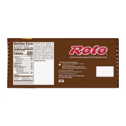Chocolate<Rolo Milk Chocolate Caramels Candy Rolls, 1.7 oz., 36/Box (HEC24400)