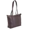 Royce Leather 24-Hour Women's Travel Tote Bag in Colombian Leather (634-CAFE-VL)