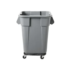 Rubbermaid Brute Indoor Trash Can, Gray Plastic, 40 Gal. (FG353600GRAY)