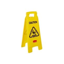 Social Distance Signage<Rubbermaid Commercial Products Safety Awareness Floor Sign, Yellow (FG611200YEL)