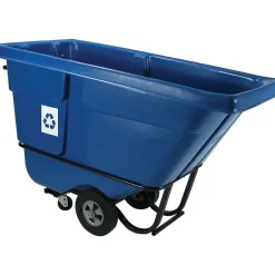 Hand Trucks & Dollies<Rubbermaid Commercial Products Plastic Tilt Truck, .5 yd Capacity, Blue (FG130573BLUE)