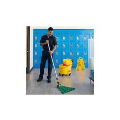 Rubbermaid Gripper 54" Metal Fiberglass Wet Mop Handle Jaw Style (FGH245000000)