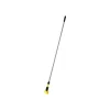 Rubbermaid GRIPPER 60" Vinyl Coated Aluminum Wet Mop Handle, Silver/Yellow (FGH236000000)