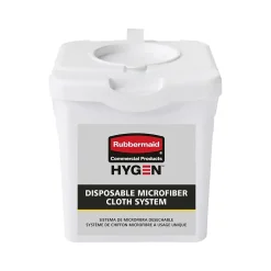 Rubbermaid HYGEN Plastic Bucket, White, 4/Pack (2135007)
