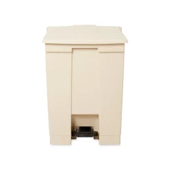 Rubbermaid Indoor Step Trash Can, Beige Plastic, 18 Gal. (FG614500BEIG)