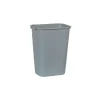 Rubbermaid Indoor Trash Can w/ No Lid, Gray Plastic, 10.25 Gal. (FG295700GRAY)