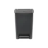 Rubbermaid Premier Series III Indoor Step-On Trash Can with Lid, 12.4 Gallon, Black (2120983)