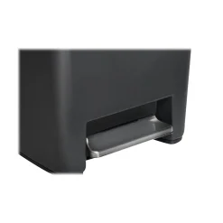 Rubbermaid Premier Series III Indoor Step-On Trash Can with Lid, 12.4 Gallon, Black (2120983)