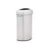Rubbermaid Refine Stainless Steel Indoor Trash Can with Open Lid, 21 Gallon, Silver (2147582)
