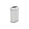 Rubbermaid Refine Stainless Steel Indoor Trash Can with Open Lid, 15 Gallon, Silver (2147581)