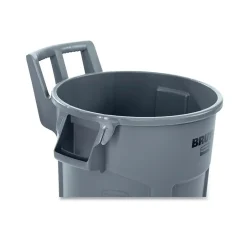 Rubbermaid Resin Indoor/Outdoor Trash Can, 32 Gallon, Gray (RCP2179403)