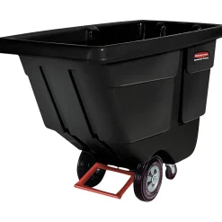 Hand Trucks & Dollies<Rubbermaid Tilt Trucks, 102 Gallons, 850 lbs Capacity, Black (RCP1314BLA)