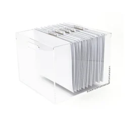 Russell+Hazel Acrylic File Box, Letter Size, Clear (55712) Online