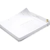 Russell+Hazel Notepad, 6.38" x 8.44", White/Gold, 100 Sheets/Pad, 1 Pad/Pack (55748) Clearance