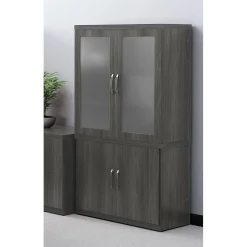 Clearance 29 1/2"H Aberdeen Storage Cabinet, Gray Steel (ASCLGS) Storage Cabinets