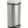 Safco 9902 Stainless Steel Medical Receptacle, Silver, 7.5 gal. (9902SS)