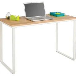 Best ® 47" Steel Table Desk, Beech/White ( 1943BHWH) Office Desks
