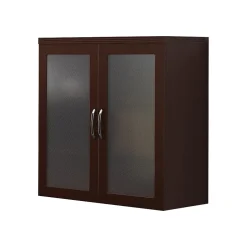 Discount Aberdeen Glass Display Cabinet, Mocha, 2-Shelf, 39 1/4"H Storage Cabinets
