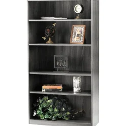 Outlet Aberdeen 5-Shelf Bookcase 68 3/4"H, Gray Steel (AB5S36LGS) Bookcases