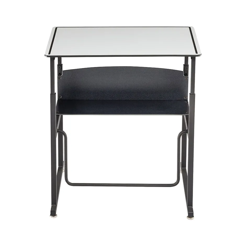 New AlphaBetter 26" - 42" Plastic/Steel Adjustable Desk, White/Black (1203DE) Standing Desks