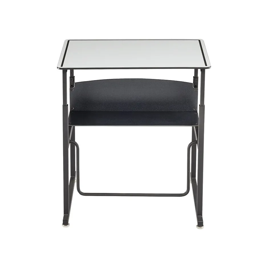 New AlphaBetter 26" - 42" Plastic/Steel Adjustable Desk, White/Black (1203DE) Standing Desks