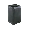 Safco At-Your-Disposal Outdoor Trash Can With Lid, Black HDPE, 38 Gal. (9790BL)