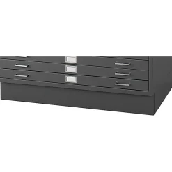 Online Closed Base Flat File Cabinet, Black (4997BLR) File Cabinets
