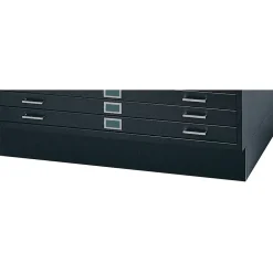 Sale Closed Base Flat File Cabinet, Black (4995BLR) File Cabinets