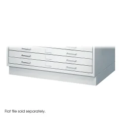 Online Closed Base for 5-Drawer Steel Flat File, Light Gray, Letter (4970LG) File Cabinets